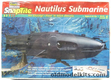 Revell 1/100 Nautilus Submarine from Jules Verne '20,000 Leagues Under The Sea' - Captain Nemo, 85-1178 plastic model kit